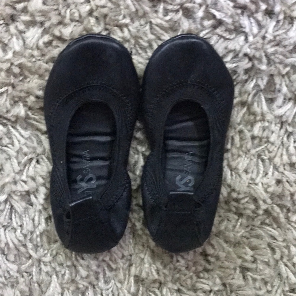 Yosi Samara Toddler Size 7 Black Ballet Flats